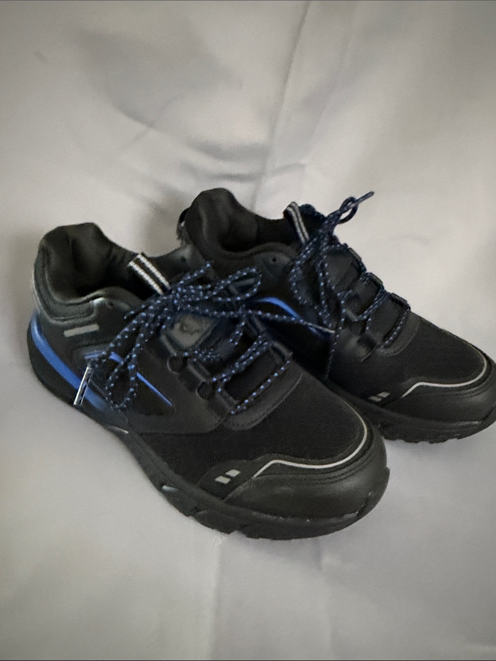 New Herman Survivor's Size 8 Black Blue Oil & Slip Resistant Leather Shoe